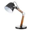 Stolní lampa GEORGE max. 40 Watt - černá, Moderní, kov/dřevo - Bessagi Home