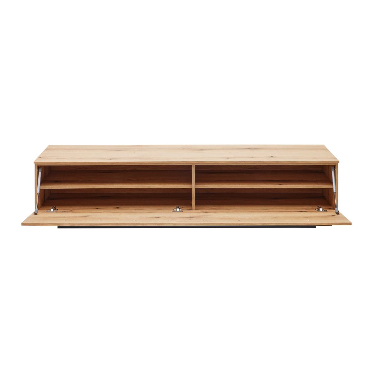 KOMODA POD TELEVIZI MATEO - černá, Moderní, kompozitní dřevo/plast (180/41/40cm) - Mömax
