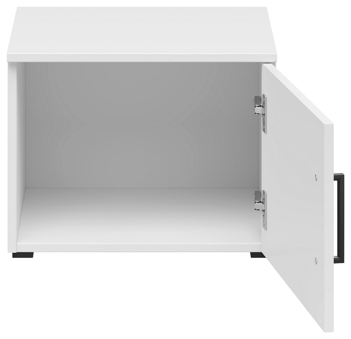 Nadstavec na skriňu MULTISTAURAUM š: 45 cm - čierna/biela, Modern, kompozitné drevo/plast (45/35/40cm)