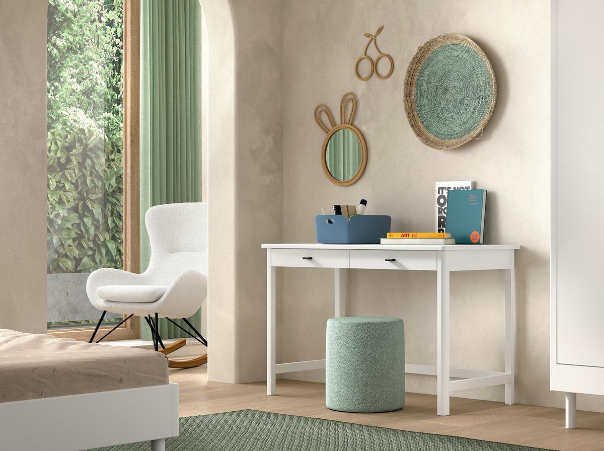 JUGENDSCHREIBTISCH Forrest Weiß B: 120cm - Weiß, MODERN, Holz (120/77/60cm) - Vipack