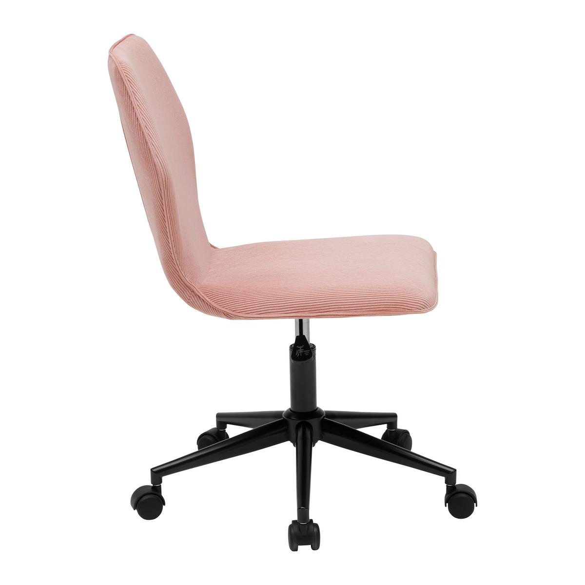 Otočná židle LUIGI -EXKLUSIV- - pink/růžová, Moderní, kov/textil (49/84-94/54cm) - Mömax