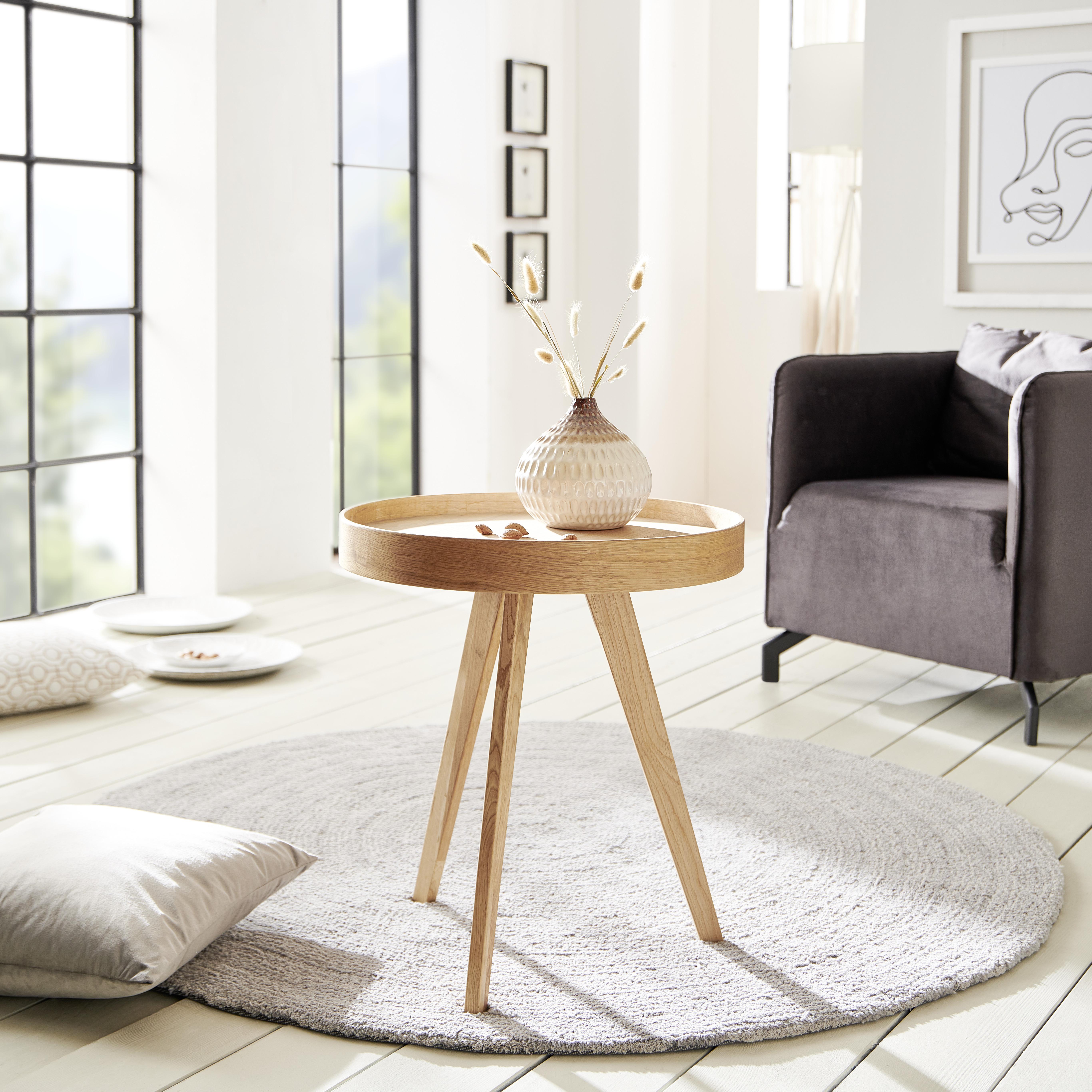 Konferenčný Stolík Wood 1 - prírodné farby, Moderný, drevo/kompozitné drevo (50/55cm)