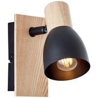 Strahler 99710/76 Daintree - Schwarz/Naturfarben, Basics, Holz/Metall (14/7cm) - Brilliant