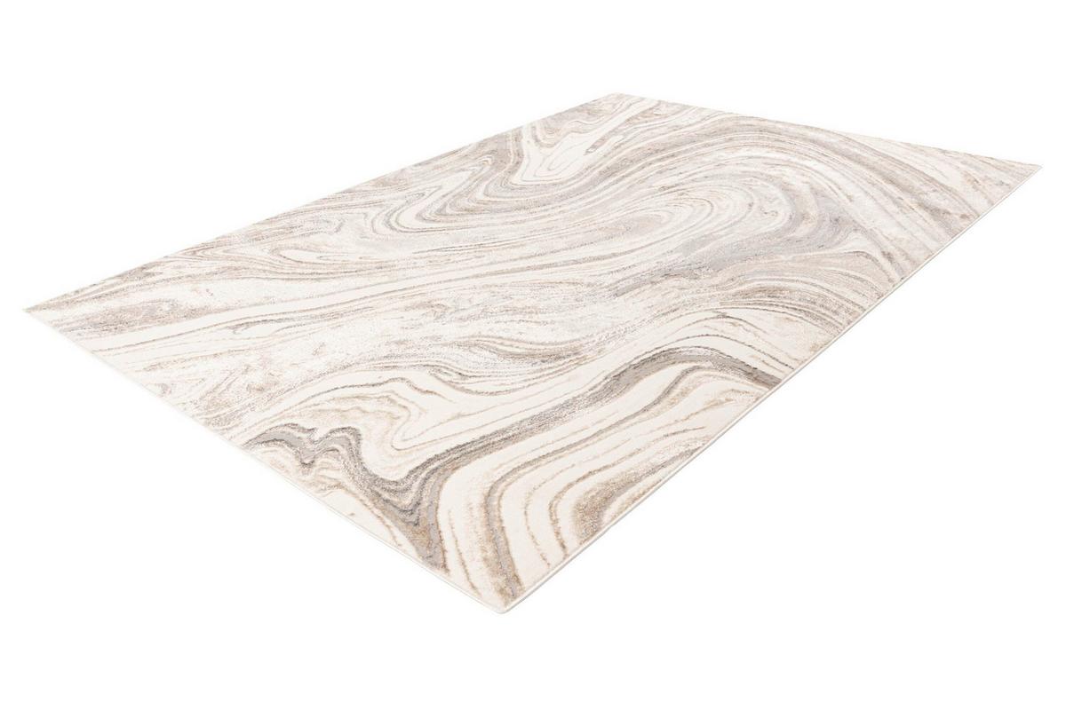 FLACHWEBETEPPICH Silber/Beige, Strapazierfähig - Beige/Silberfarben, Basics, Textil (80cm) - Kayoom