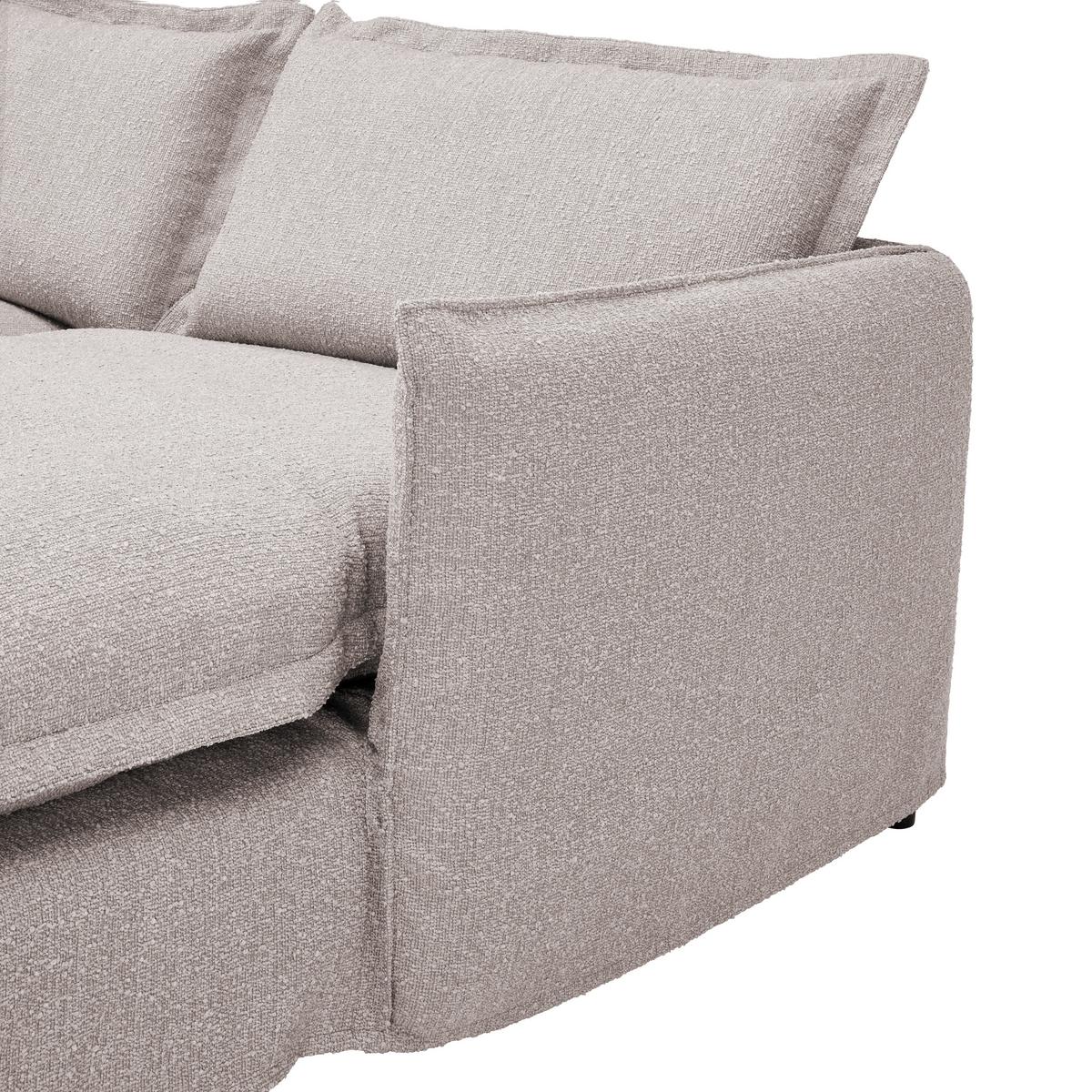 Ecksofa Toscana - Beige/Schwarz, Trend, Textil (295/165cm) - Livetastic