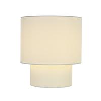 Nočná lampa DHALIA - biela/krémová, Modern, kov/textil (20/22cm) - Mömax