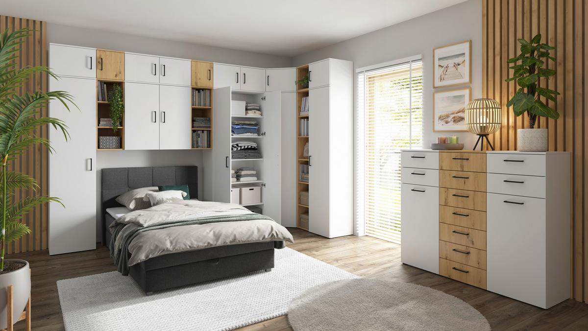 Szekrényrátét Multistauraum - fehér, Modern, faalapú anyag (45/35/40cm) - Carryhome