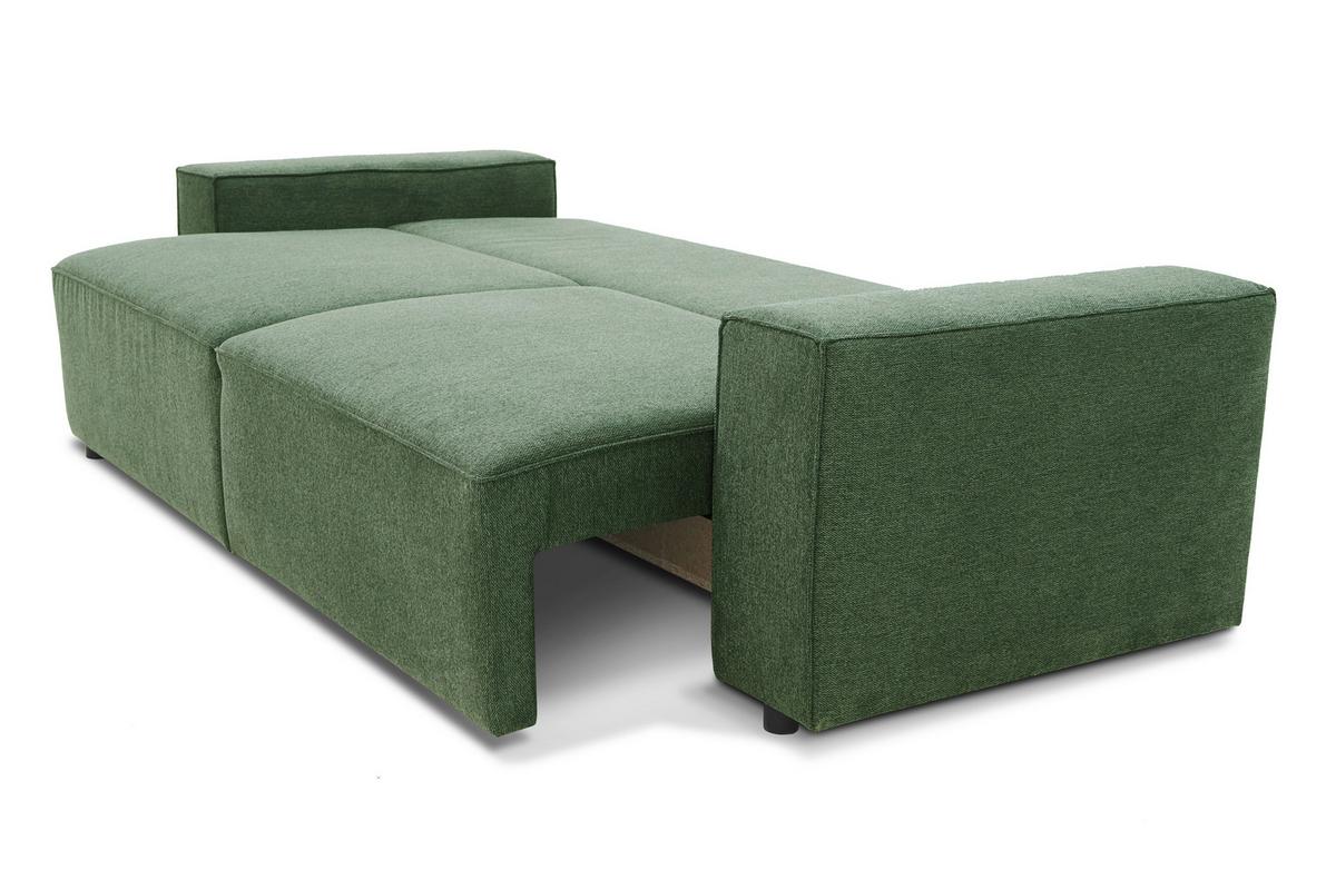 3-Sitzer-Sofa Josh Olivgrün - Schwarz/Olivgrün, Basics, Textil (239/85/86cm) - MID.YOU