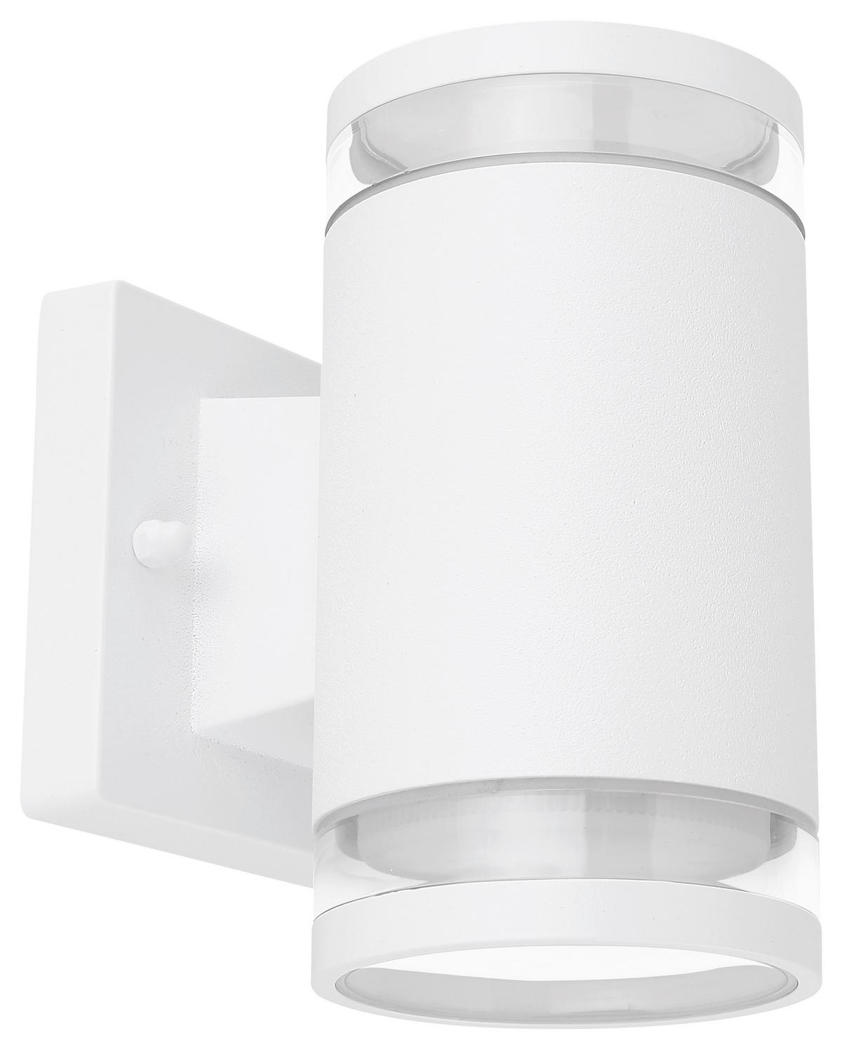 Led Außenleuchte Alcala 11 Watt Aluminium, Wandmontage - Klar/Weiß, Basics, Glas/Metall (10/16,5cm) - Globo