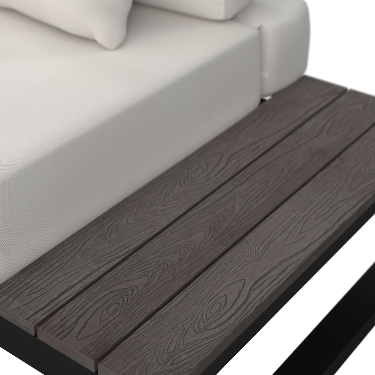 TERASOVÁ SEDACÍ SOUPRAVA SILVANO - bílá/šedá, Moderní, kov/textil (323/79cm) - Bessagi Garden