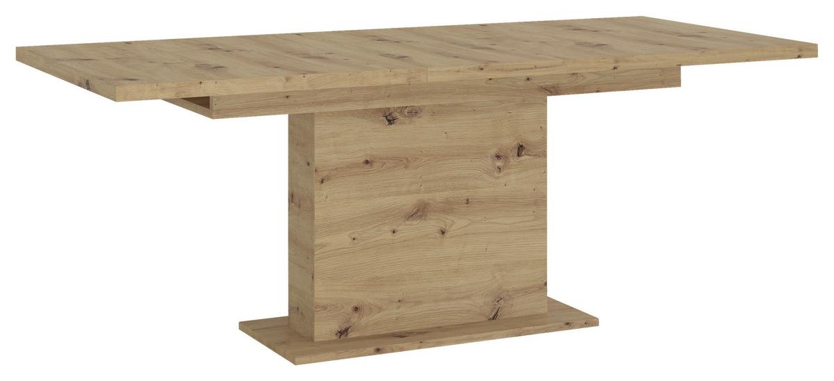 Esstisch Luci Eiche Artisan B: 160 Cm - Eiche Artisan, Trend, Holzwerkstoff (160/76,3/90cm) - MID.YOU