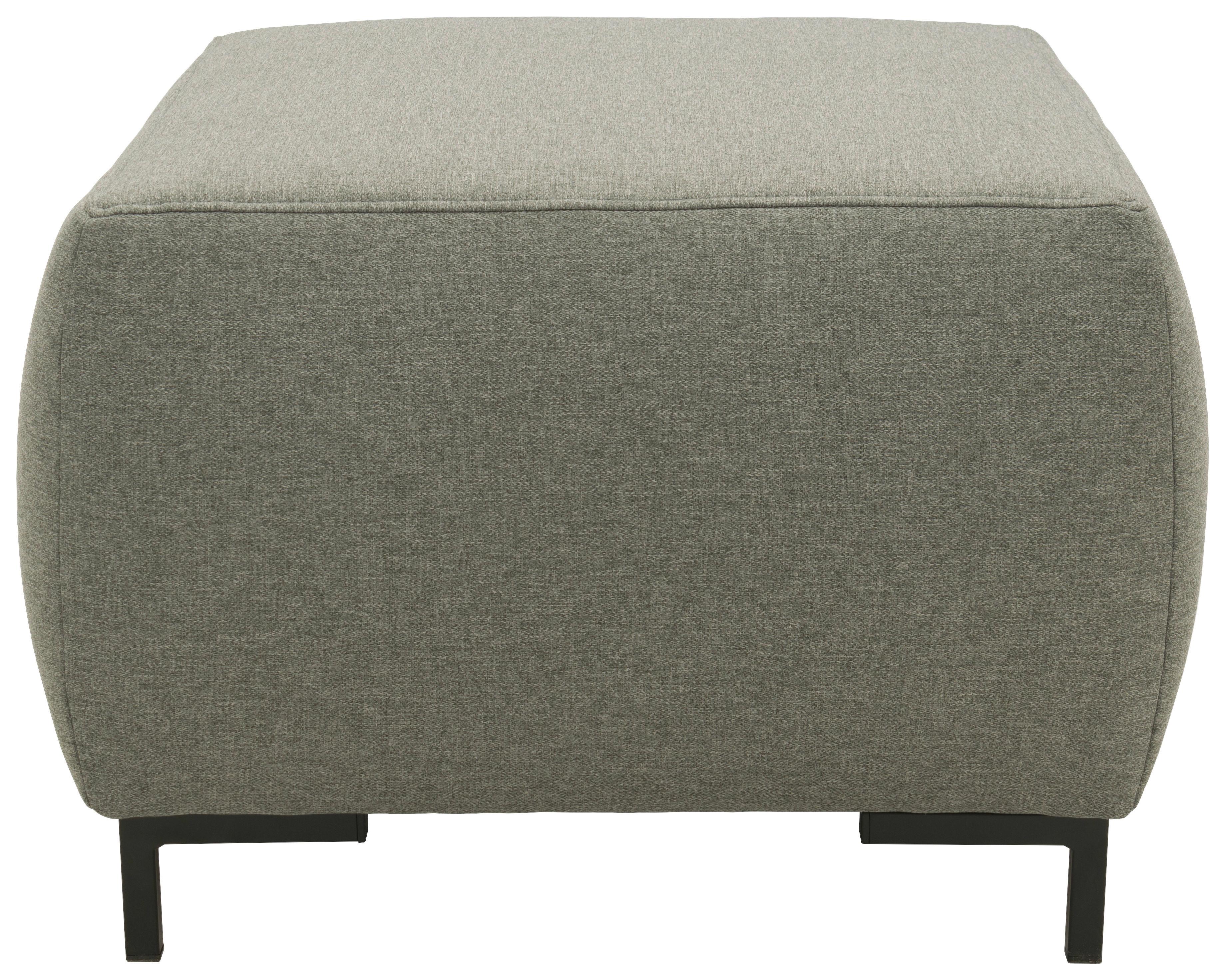 Hocker Looks Vi - Graubraun/Schwarz, Design, Textil (88/44/68cm) - LOOKS by W.Joop