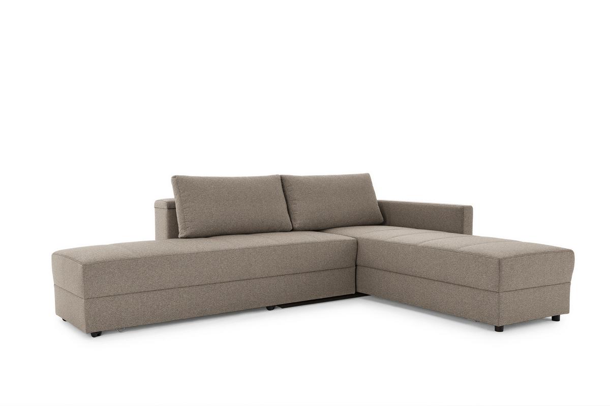 Ecksofa Looks Iii - Hellgrau/Schwarz, Design, Textil (229/287cm) - LOOKS by W.Joop