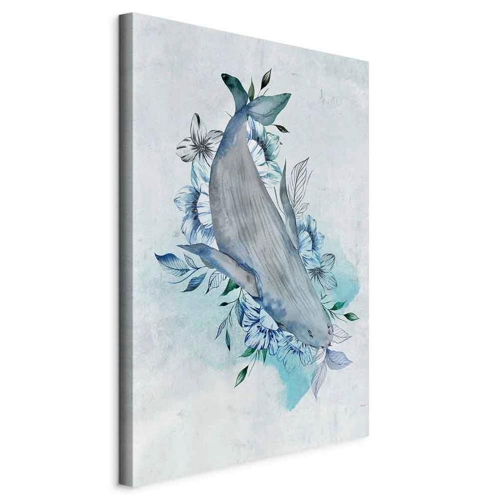 LEINWANDBILD Pastellblau Grauweiß B: 40 cm