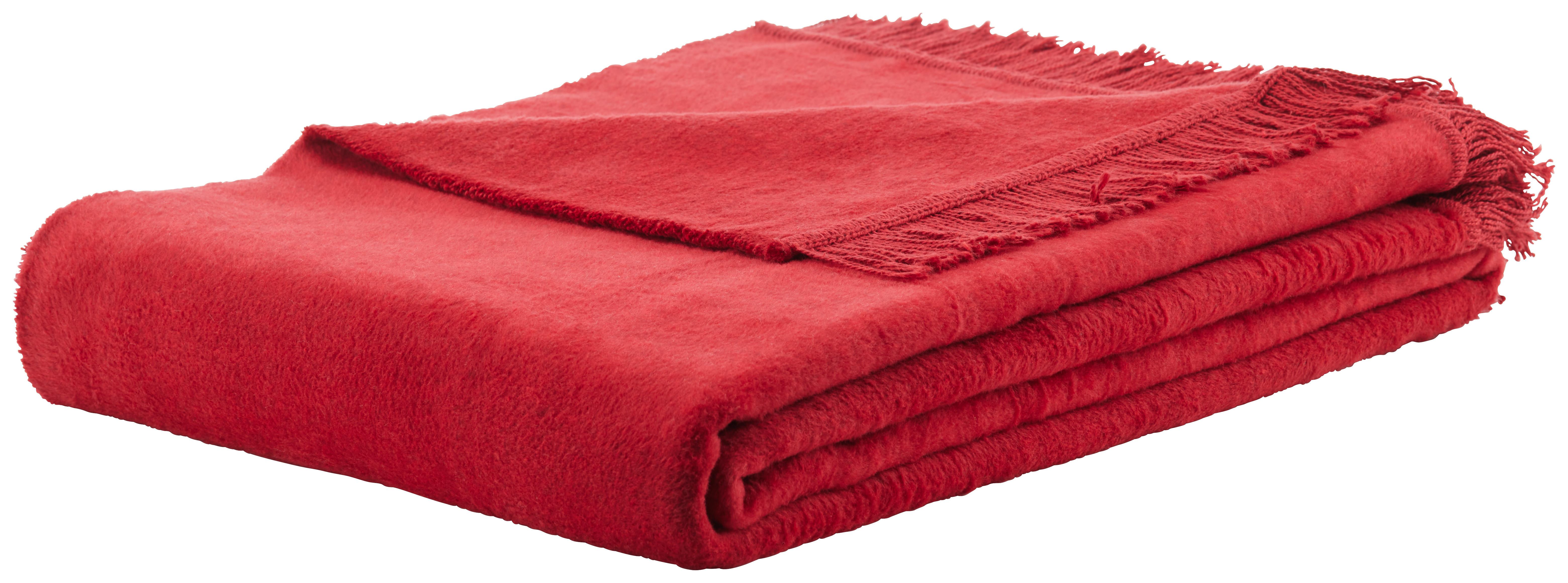 Deka El Sol, 150/200cm, Červená - červená, textil (150/200cm) - Modern Living