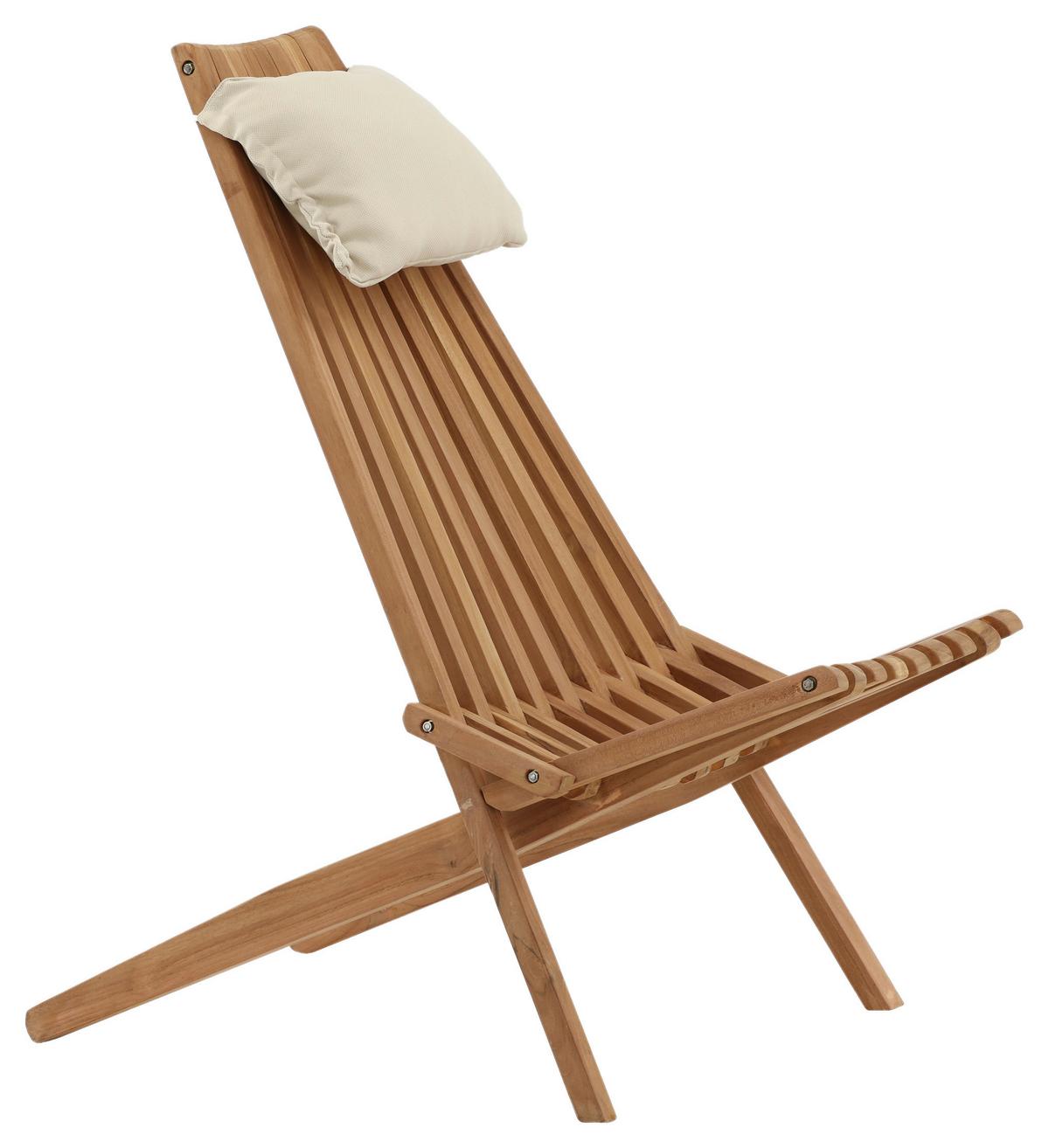 Loungesessel Kenya - Goldfarben, KONVENTIONELL, Holz (86/100/68cm) - Gardenson
