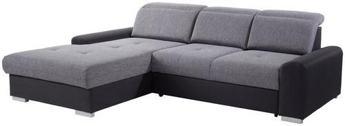 Sedacia Súprava Malaga - grafitová/tmavosivá, Konvenčný, kompozitné drevo/textil (203/286cm)