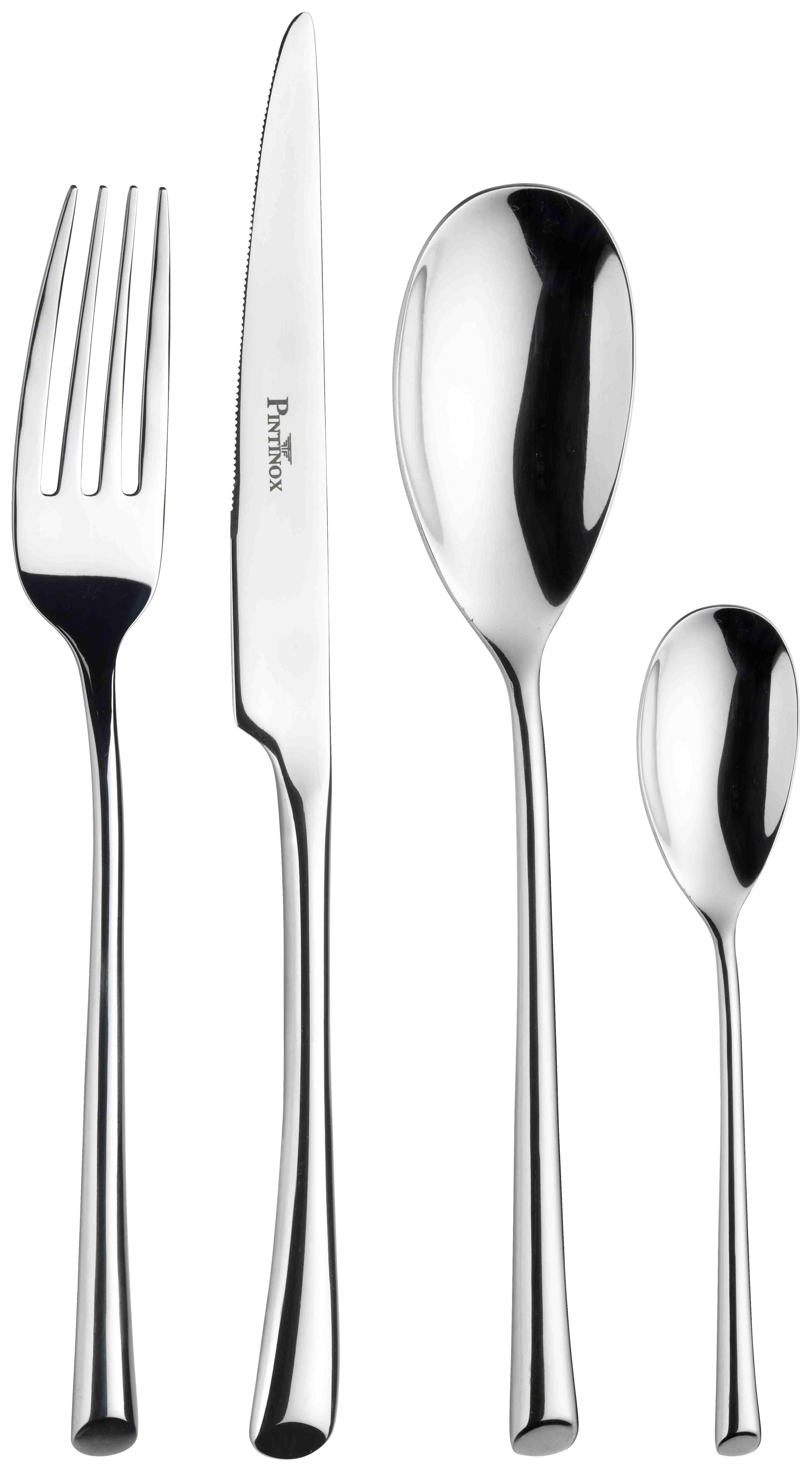 Besteckset Trumpet 24--teilig., Edelstahl - Edelstahlfarben, Basics, Metall - Pintinox