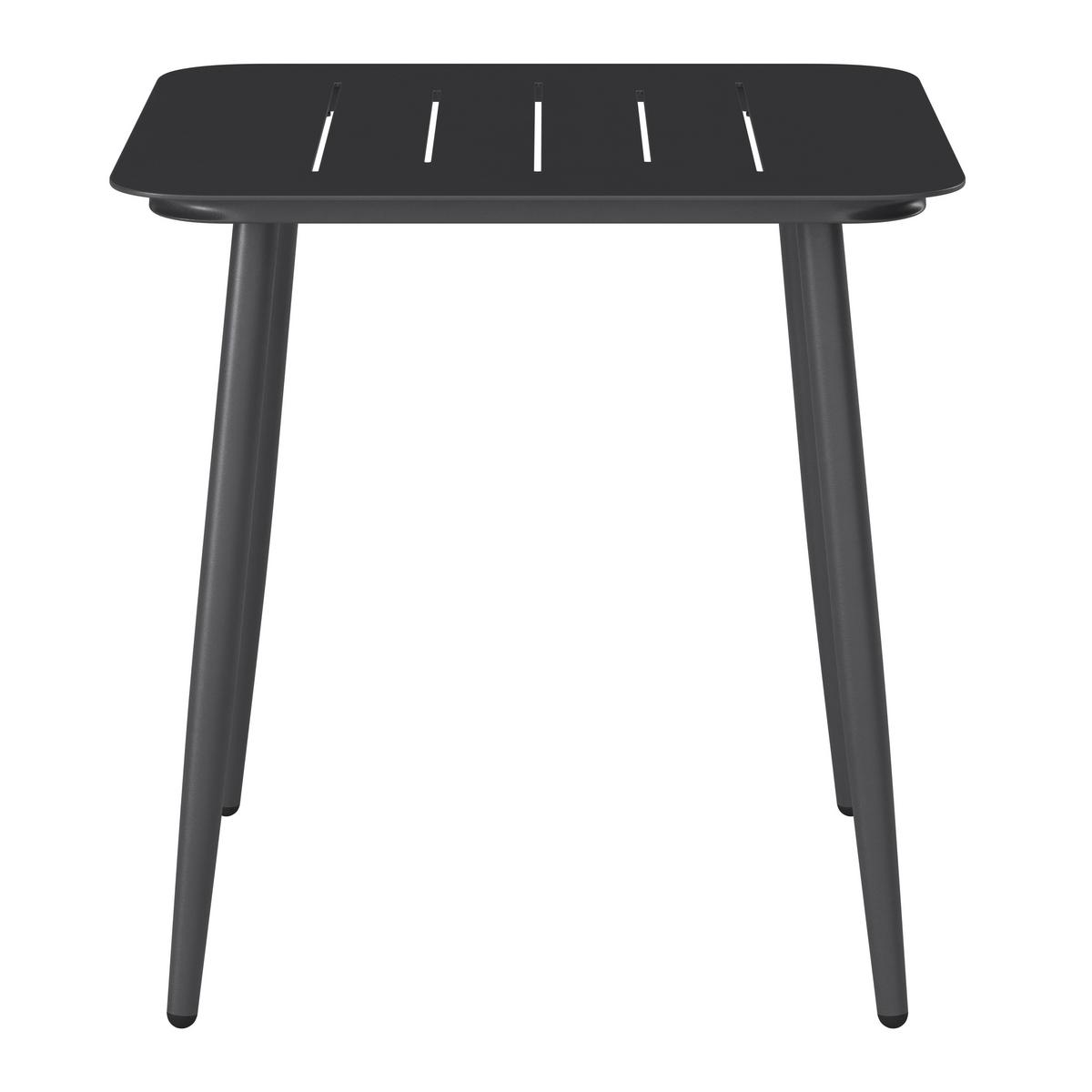 Gartentisch Titan Metall L 74,5 cm - Anthrazit, MODERN, Metall (74,5/72/74,5cm) - Luca Bessoni