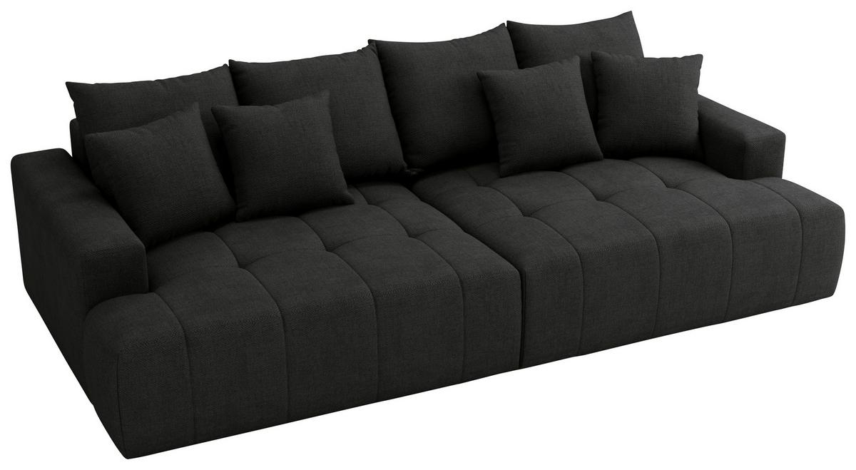 Bigsofa Adele Schwarz B: 270cm - Schwarz, Design, Textil (270/85/136cm) - Livetastic