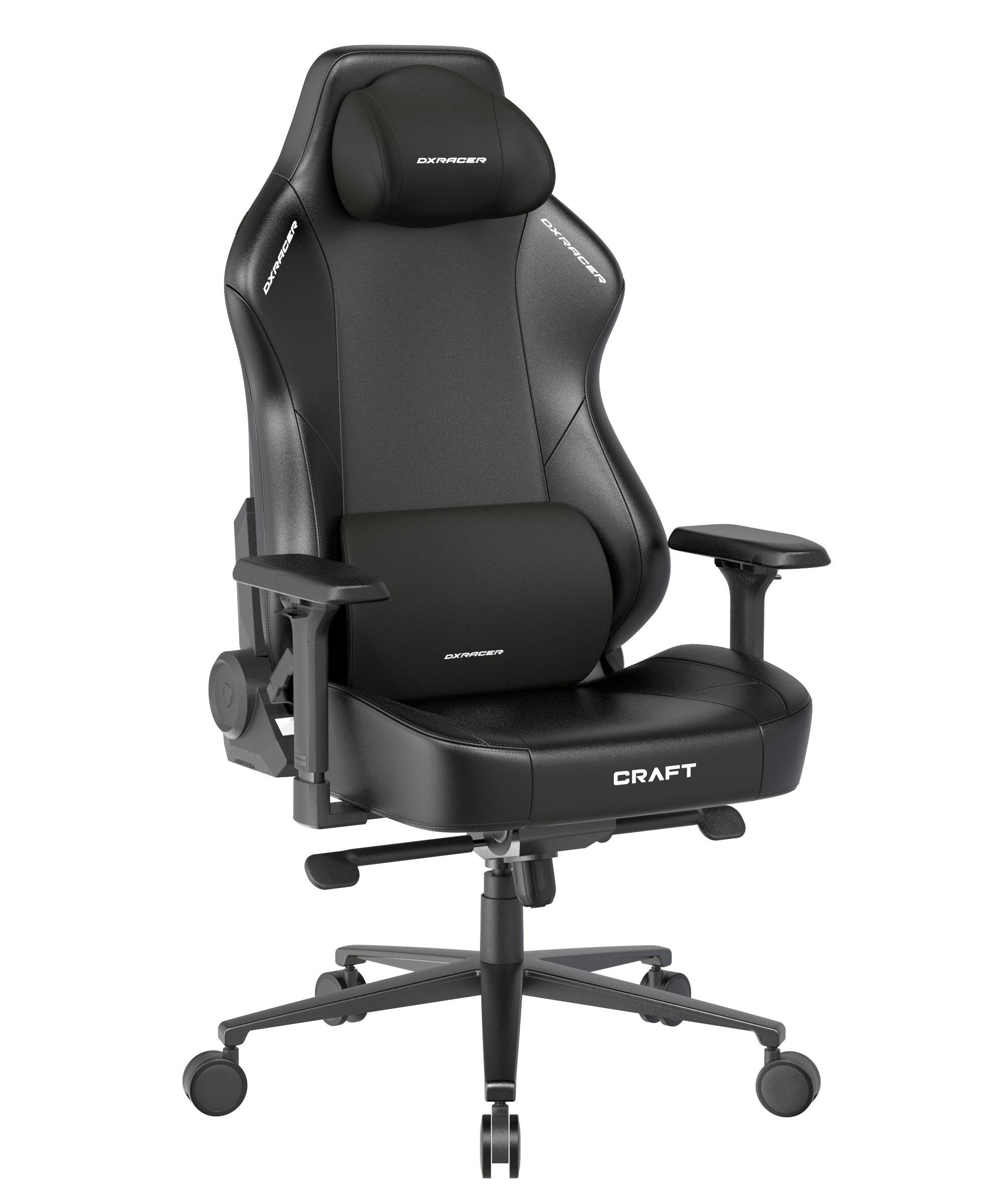 Gamingstuhl Craft Schwarz B: 70cm - Schwarz, KONVENTIONELL, Textil/Metall (70/132/70cm) - Dxracer