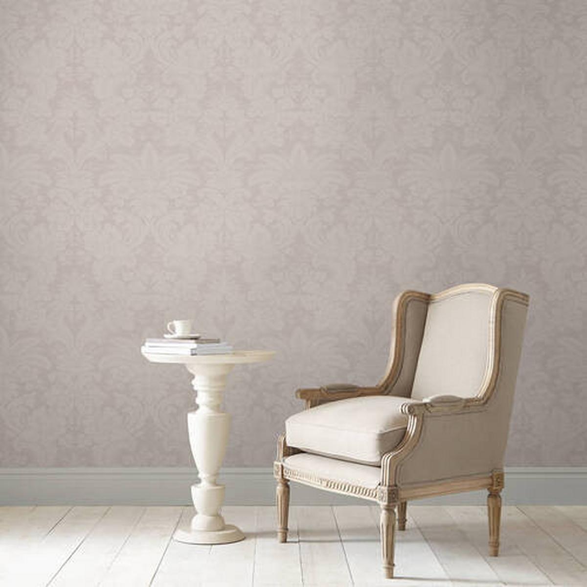 Vliestapete Martigues Sugared - Violett, Basics, Papier/Kunststoff (52/1000cm)