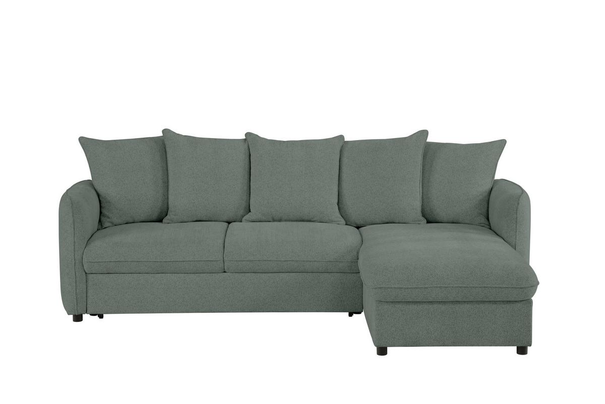 Ecksofa Costo Grau S: 254 cm - Grau, Design, Textil (254/160cm) - MID.YOU