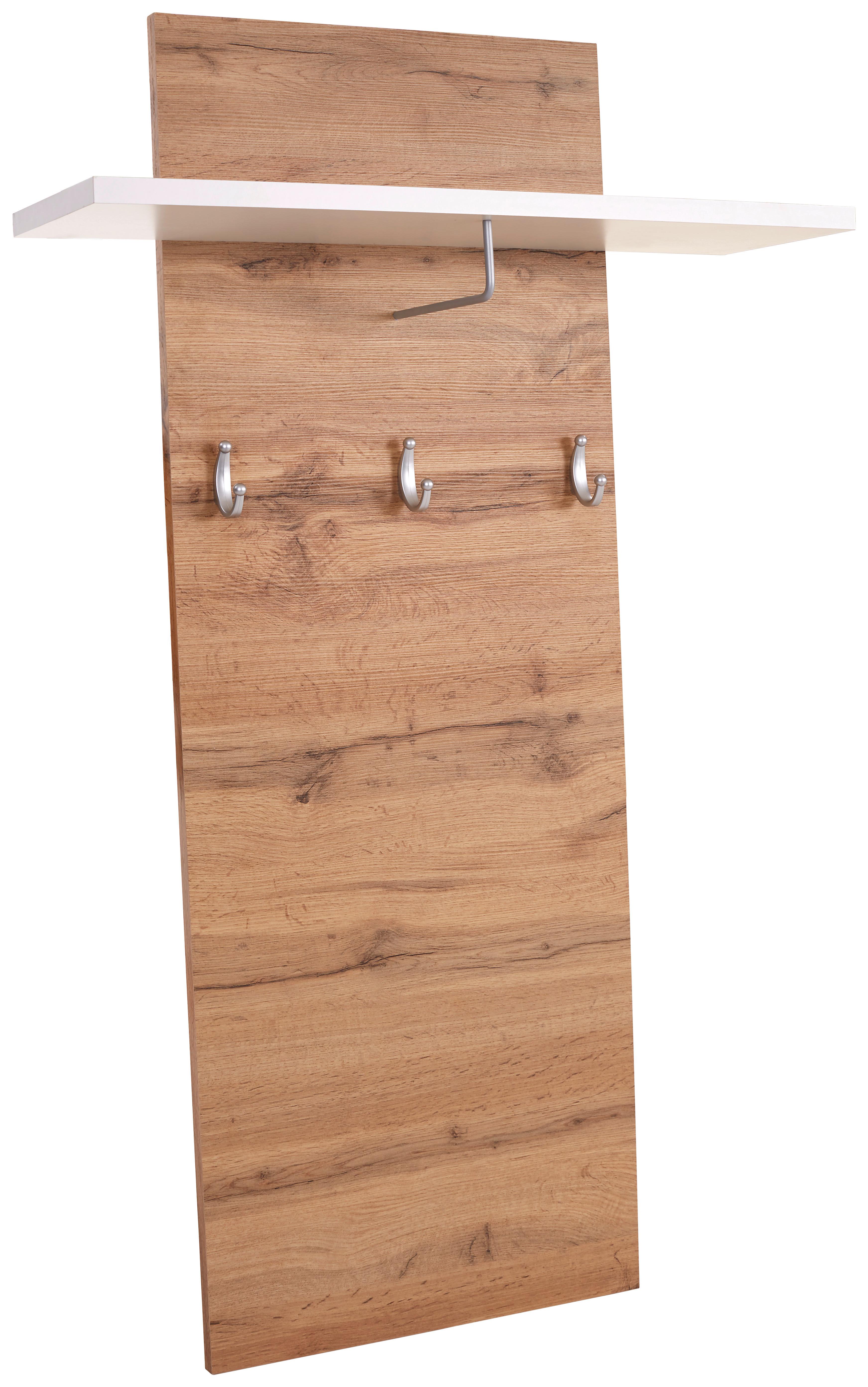 Šatní Panel Rivoli - bílá/barvy dubu, Moderní, kompozitní dřevo (80/130/21,6cm)