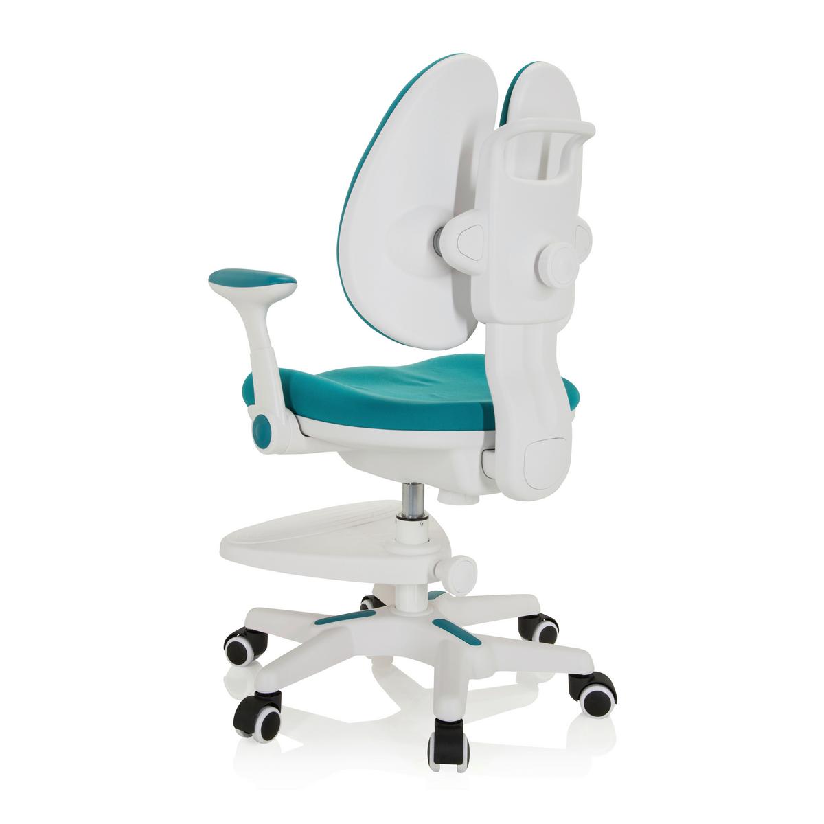 Jugenddrehstuhl Kid Wing Blau/Weiß Bis 80 Kg - Blau/Weiß, MODERN, Kunststoff/Textil (56/88/52cm) - MID.YOU