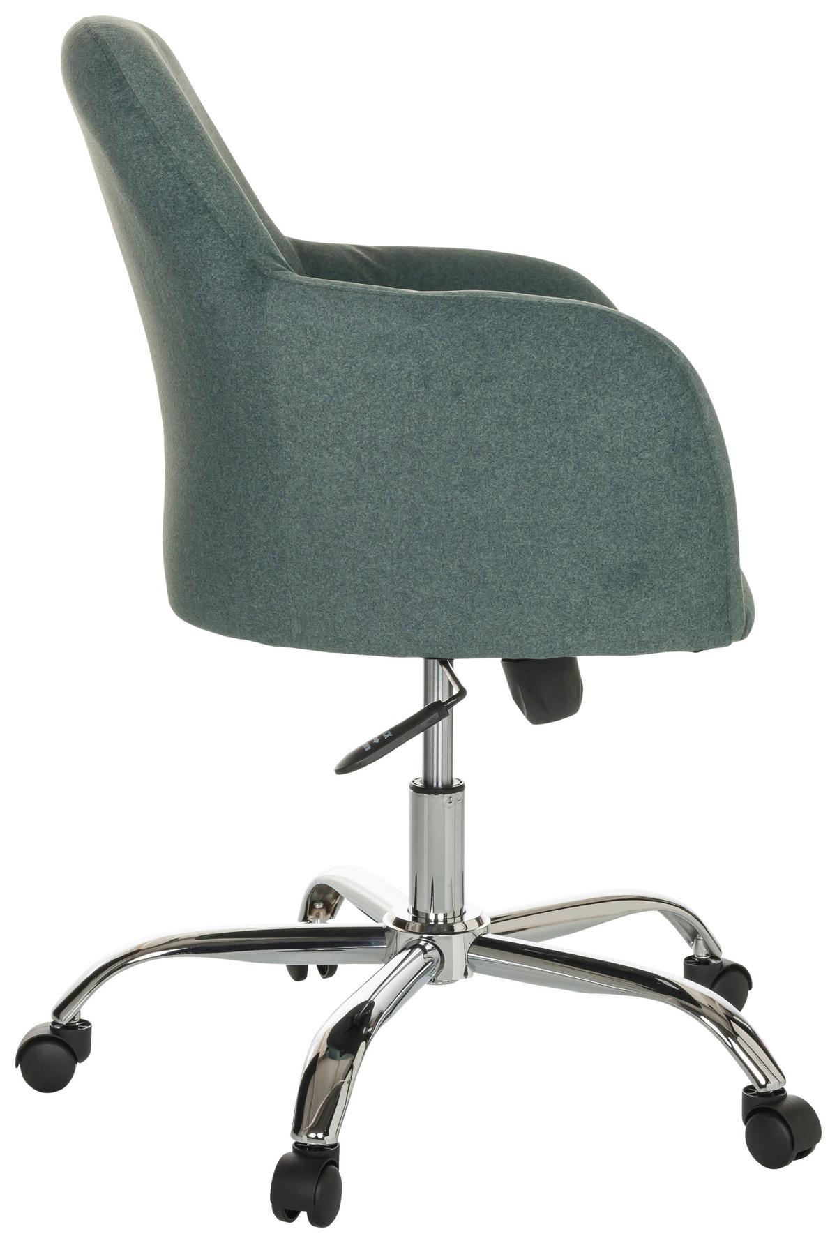 Drehstuhl Solao 300 - Chromfarben/Grün, Basics, Kunststoff/Textil (68/85-94/68cm) - MID.YOU