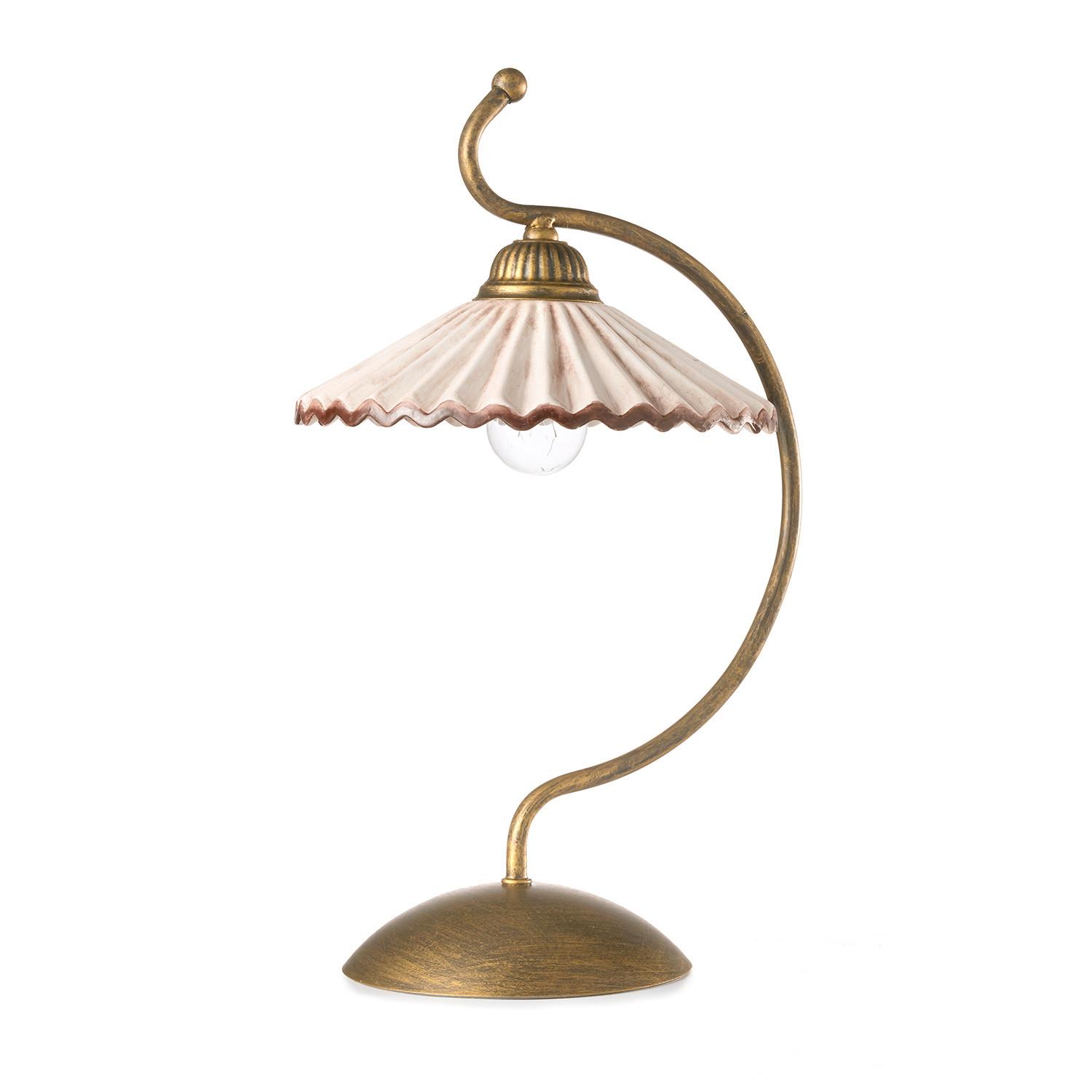 Tischleuchte Rosina Braun D: 23 cm