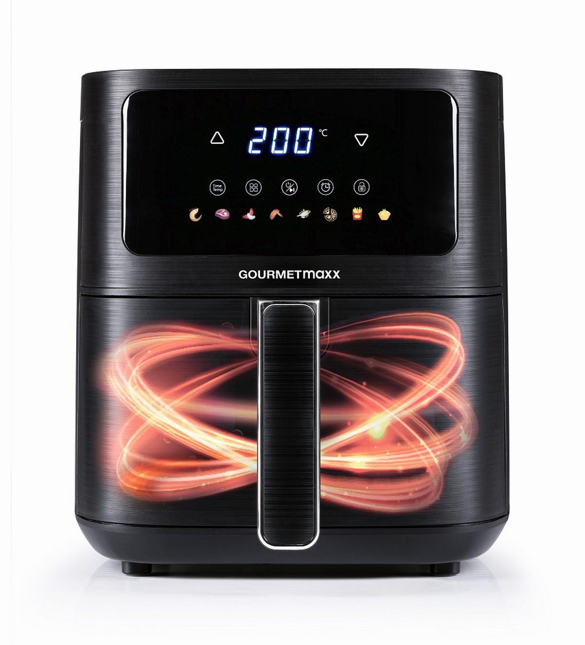Heißluftfritteuse, Digital 16394 GOURMETMAXX HEIßLUFT-FR - Schwarz, Basics, Kunststoff (36/26/29,5cm) - GOURMETMAXX
