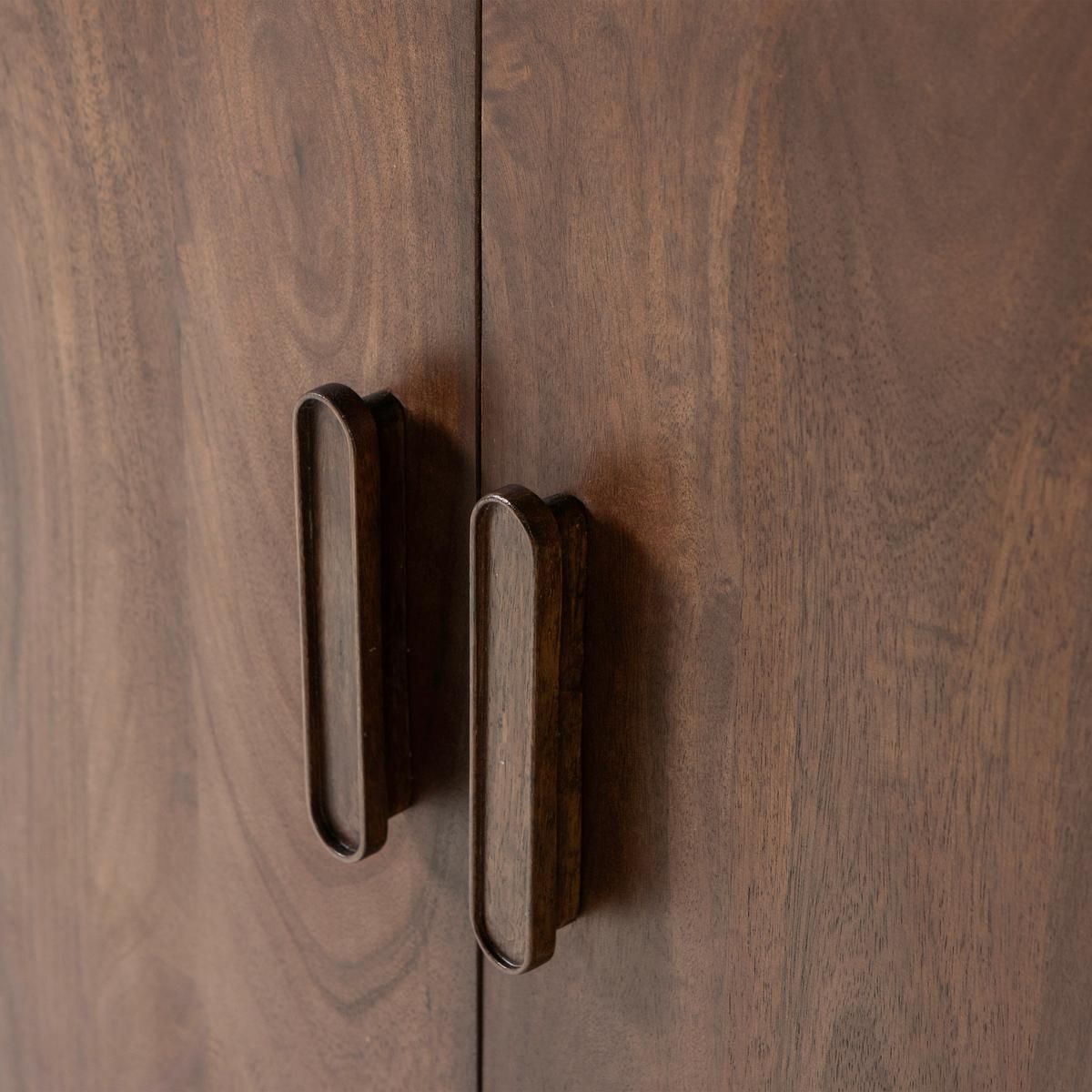 Schrank Liya Dunkelbraun B: 85 Cm - Dunkelbraun, Design, Holz (85/150/35cm) - Livetastic