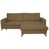 Ecksofa Clara Hellbraun B: 240 Cm - Hellbraun, MODERN, Textil (240/87/177cm)