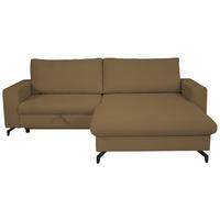 Ecksofa Clara Hellbraun B: 240 Cm - Hellbraun, MODERN, Textil (240/87/177cm)