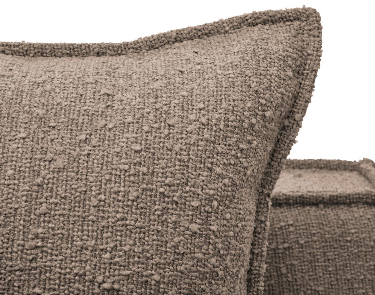 3-Sitzer-Sofa Aurora - Schwarz/Braun, Trend, Textil (227/92/105cm) - Livetastic