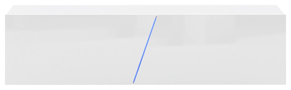 Tv-lowboard Slant 160 B: 160 Cm Weiß - Schwarz/Weiß, Design, Holzwerkstoff (160/35/40cm) - Livetastic