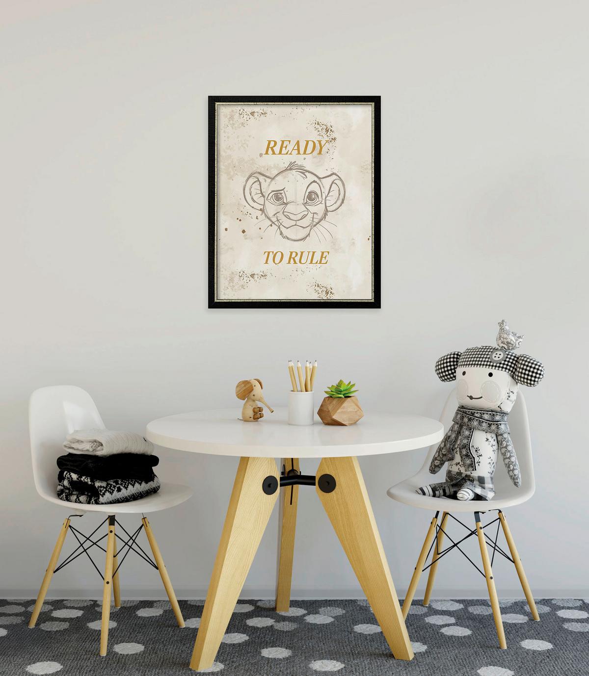 Kinderbild König Der Löwen Multicolor, B/H: 30x40cm - Multicolor, Basics, Papier (30/40cm) - Disney