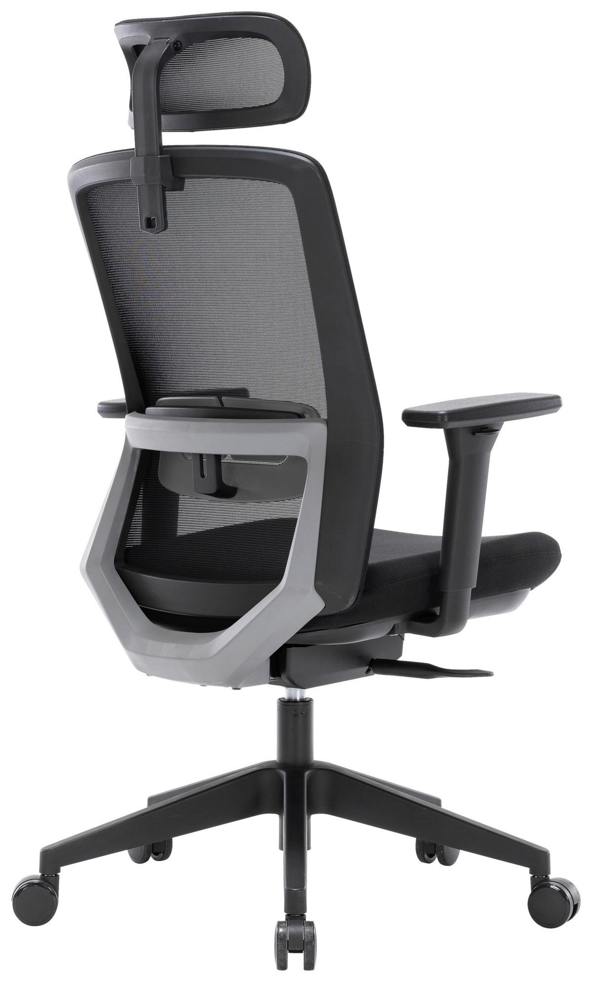 Drehstuhl Orlando 1 - Schwarz, MODERN, Holz/Kunststoff (68/116-126/63cm)