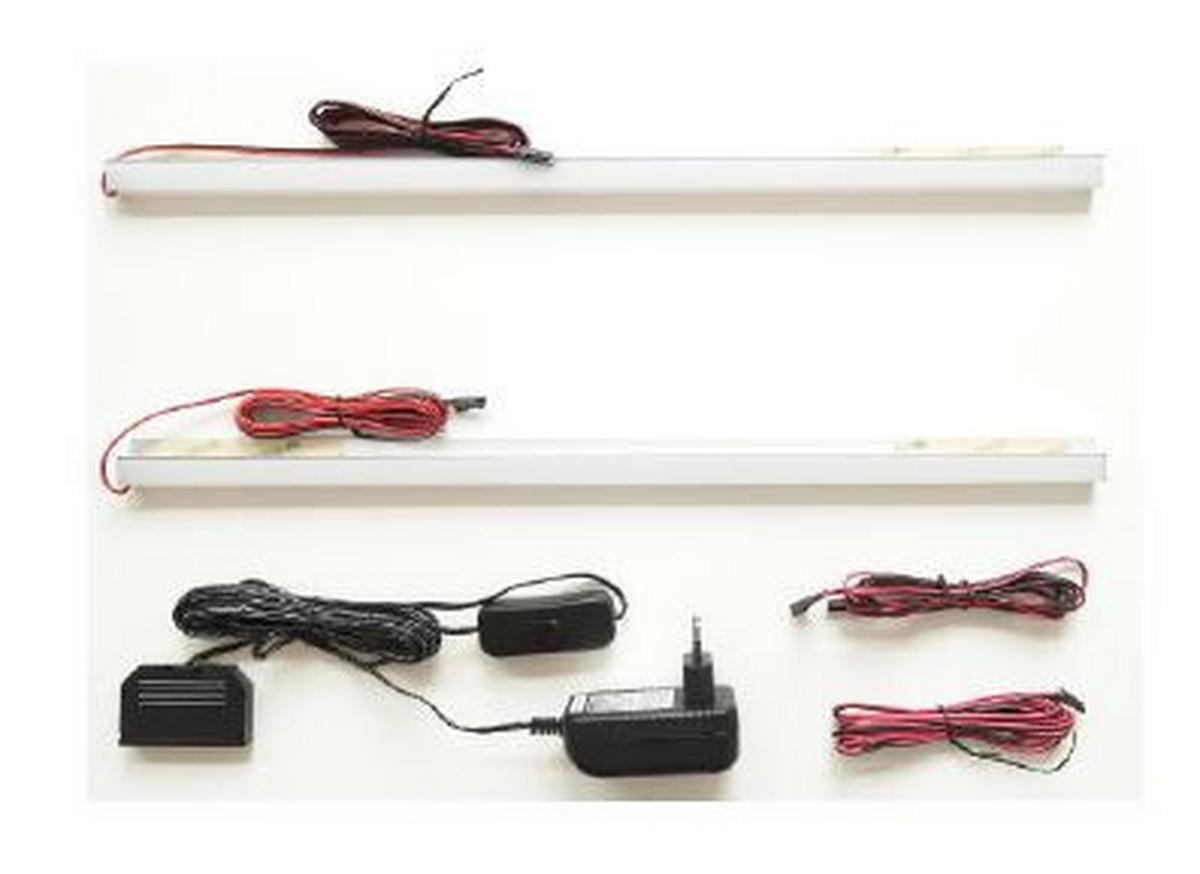 SADA OSVETLENIA VKLAD. POLICE ALAMEDA -EXKLUSIV- - strieborná, Modern, kov/plast (40/2/2cm) - Mömax