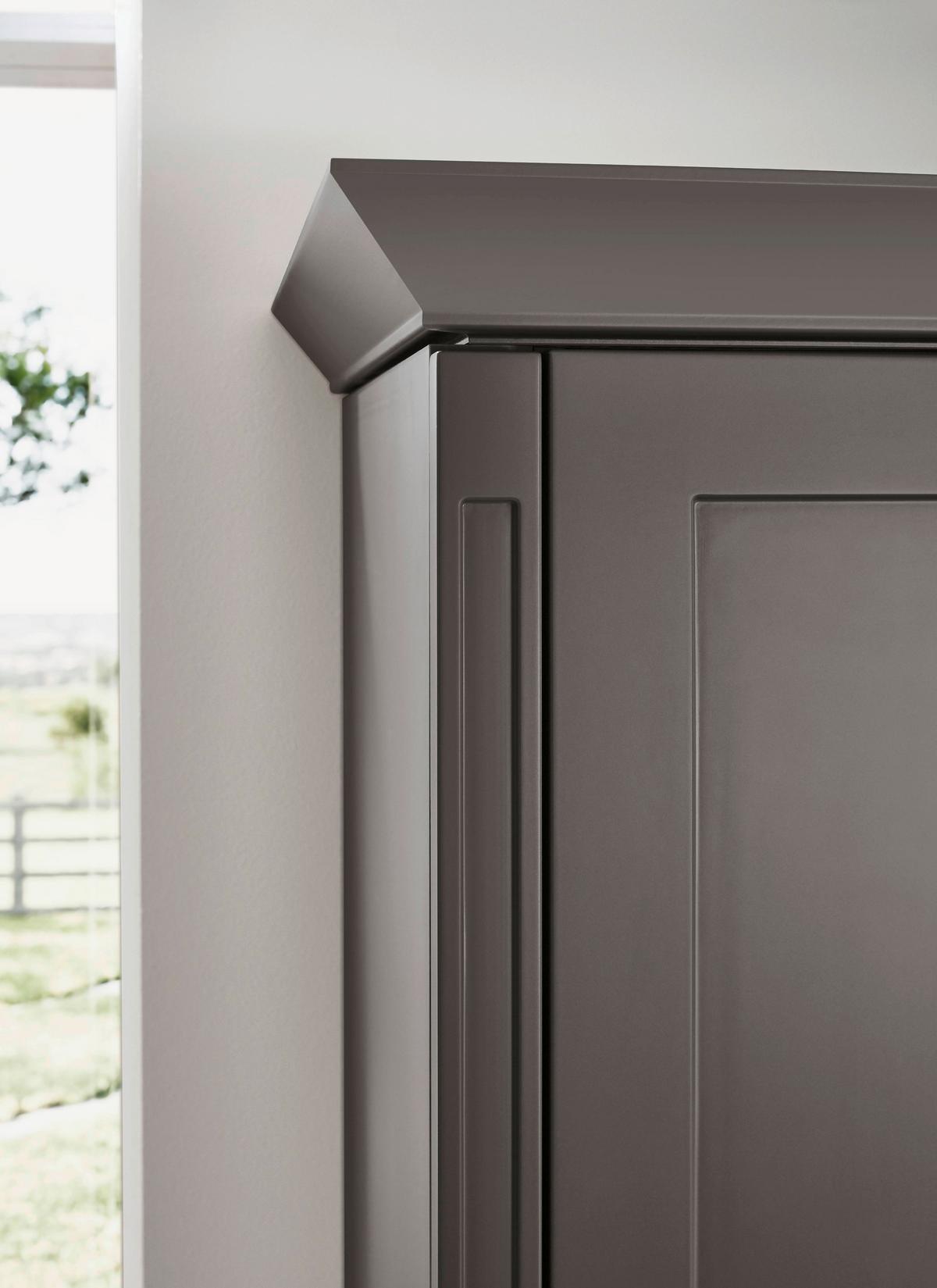 Einbauküche Neapel Frei Planbar Landhausstil - Weiß/Grau, MODERN, Holzwerkstoff - Vertico