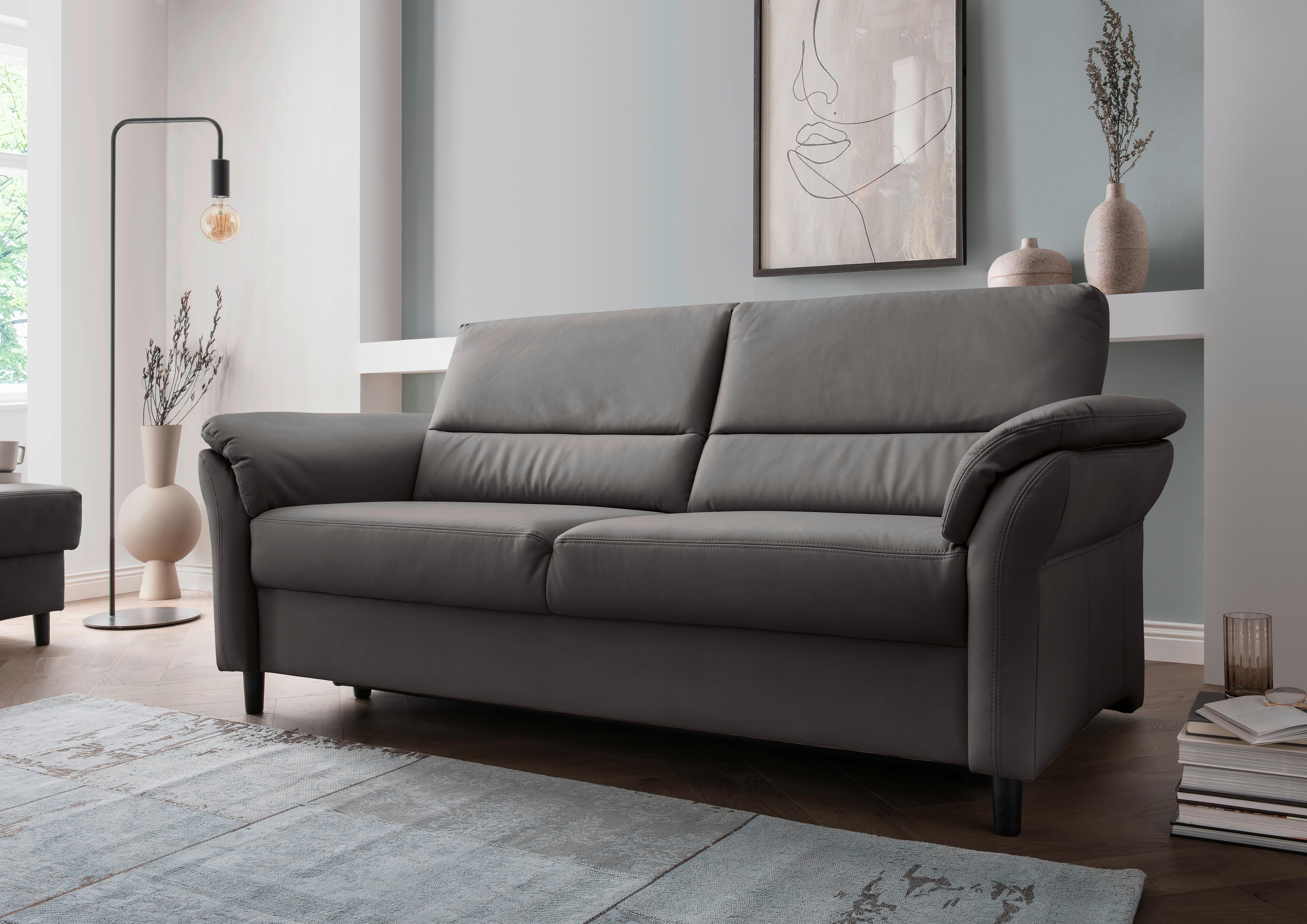 3-Sitzer-Sofa Cavoli, Anthrazit B: 192 cm - Anthrazit/Schwarz, MODERN, Textil (192/90/89cm) - Livetastic