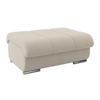 Hocker Multi naturfarben, B: 100cm - Chromfarben/Naturfarben, MODERN, Textil (100/43/80cm) - Luca Bessoni