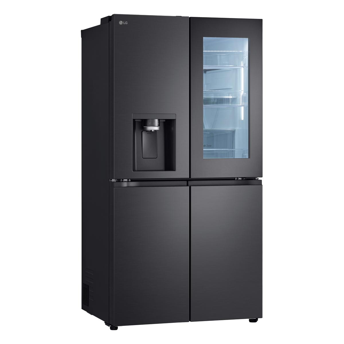 Side-By-Side Gmg960evje - Schwarz, Basics, Glas/Kunststoff (91,4/179,2/72,9cm) - LG