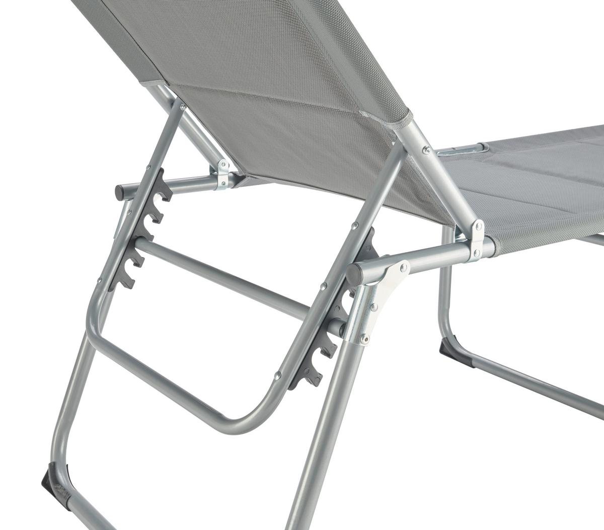 ZAHRADNÍ LEHÁTKO HARALD - šedá, Moderní, kov/textil (196/45/59cm) - Mömax