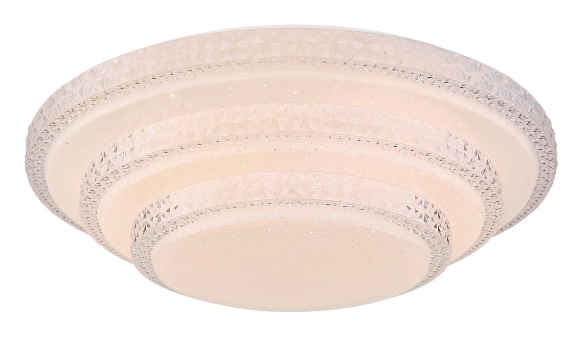LED-Deckenleuchte 48005fsh-30 Ø 50 cm mit Fernbedienung - Weiß, LIFESTYLE, Kunststoff/Metall (49,5/12,7cm)