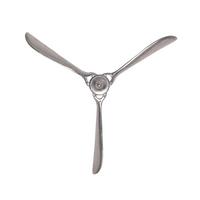 Wanddeko Propeller Silberfarben B: 85cm - Silberfarben, KONVENTIONELL, Metall (85/85/10cm) - Livetastic