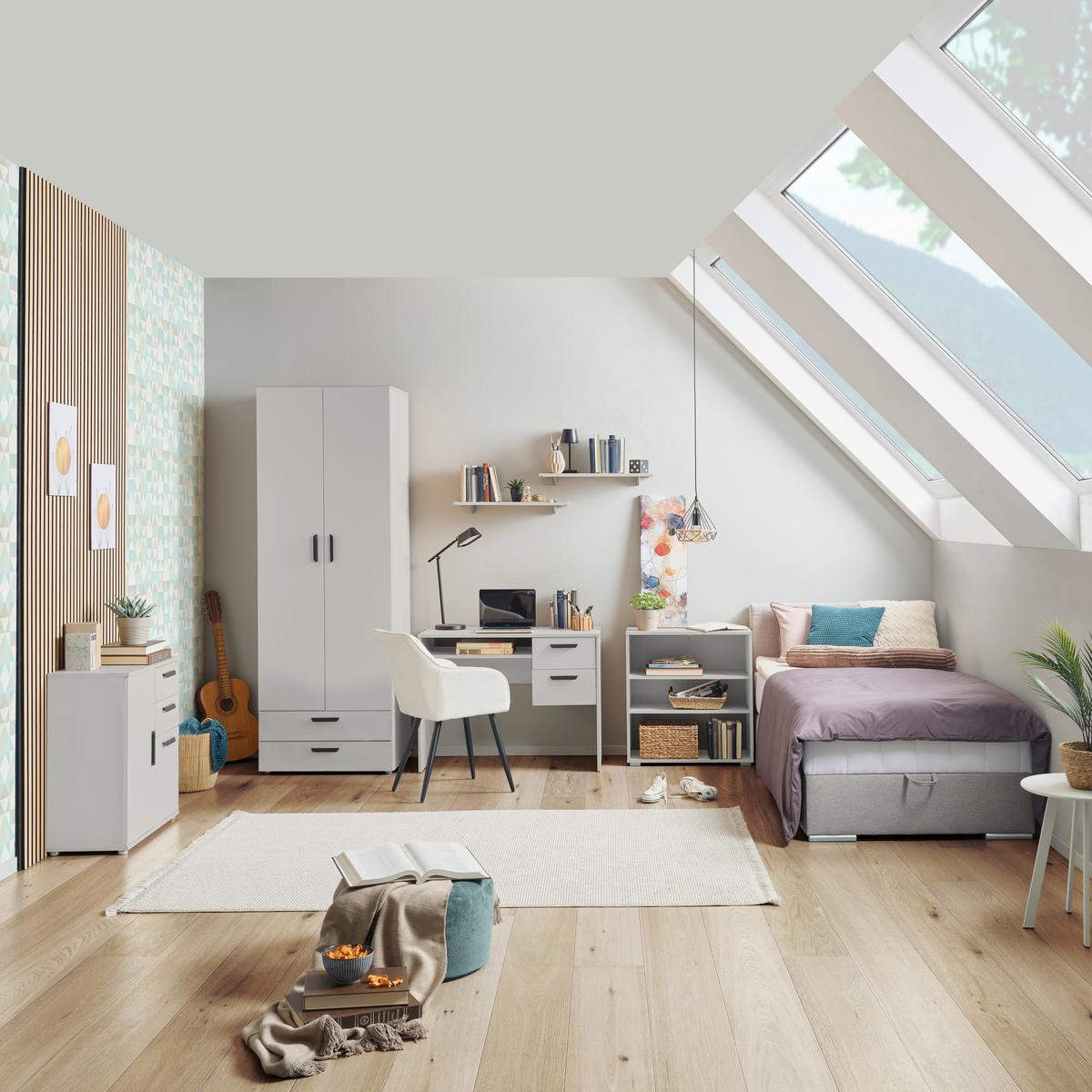 Kleiderschrank 74cm Basic Two Kaschmir/Anthrazit - Kaschmir/Anthrazit, KONVENTIONELL, Holzwerkstoff (74/179/51,9cm)