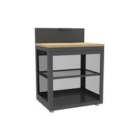 Outdoorküchenregal Origin Anthrazit, Stahl - Anthrazit, Basics, Metall (80/110/60cm) - Gardenson