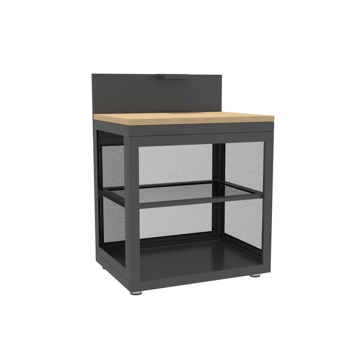 Outdoorküchenregal Origin Anthrazit, Stahl - Anthrazit, Basics, Metall (80/110/60cm) - Gardenson